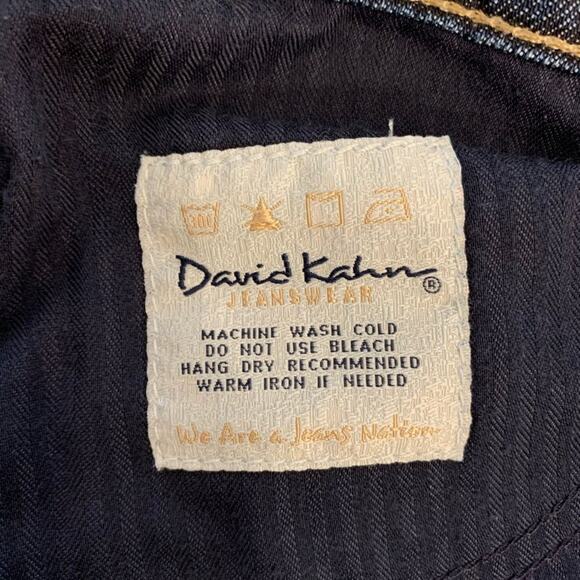 David Kahn Wide Hem Capri Jeans Size 8 Dark Wash - Picture 5 of 8